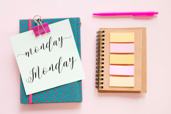 Download Calligraphic Black Days of the Week - Premium Bundle