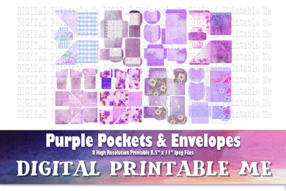 Download Purple Pockets Envelopes Scrapbook Craft - Pockets Collection