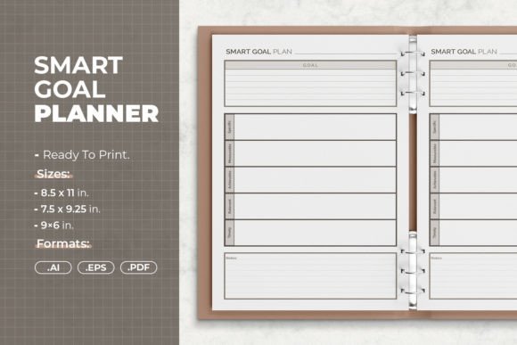 Download SMART Goal Planner | Printable Template - Goal planner Collection