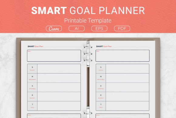 Download SMART Goal Planner Printable Template - Goal planner Collection