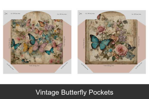 Download Vintage Butterfly Pockets - Pockets Collection